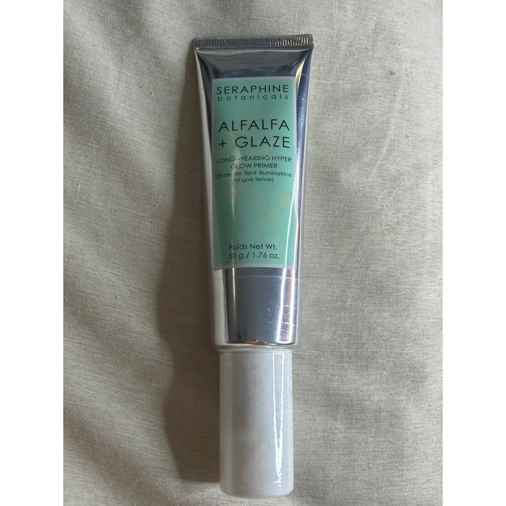 GLOW Seraphine Botanicals Alfalfa + Glaze Primer Unisex 1.76oz Green Like New